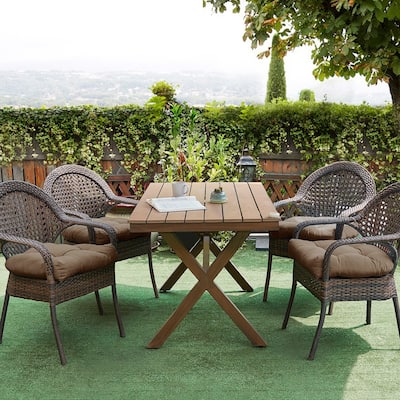 Indoor-Outdoor Reversible Patio Seat Cushion