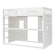 preview thumbnail 7 of 12, Solid Construction Twin Size House Kids Bed Loft Bed With Ladder