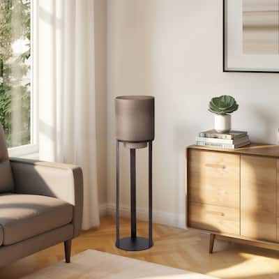 Sagebrook Home Iron and Glass Lantern on Stand