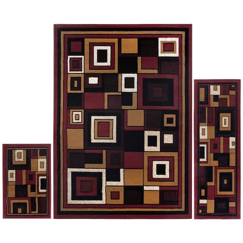 Home Dynamix Ariana Collection Traditional 3-Piece Area Rug - 5' x 7' - 5' x 7'
