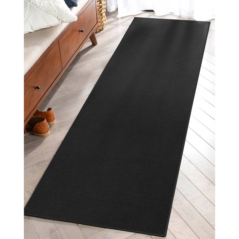 Well Woven Plain Solid Modern Flat-Weave Area Rug