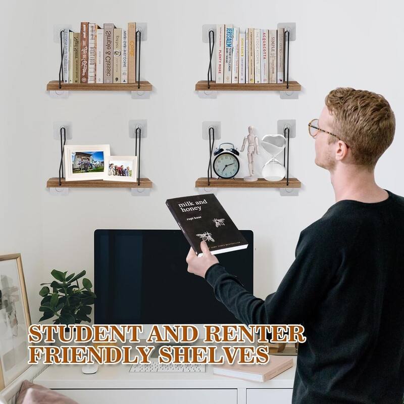 No Drill Shelf,3 Pack Upgrade Floating Shelves Bed Bath & Beyond