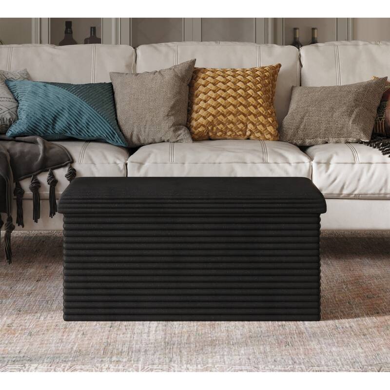 Florence Upholstered Folding Storage Bench