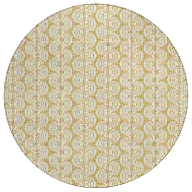 HomeRoots Ogee Transitional Rectangle Outdoor Rug
