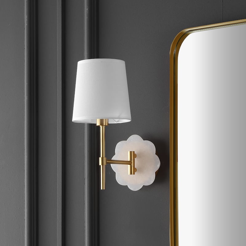 SAFAVIEH Lighting 6" Lyssine Wall Sconce [Set of 2] - 6"W x 12"D x 13"H