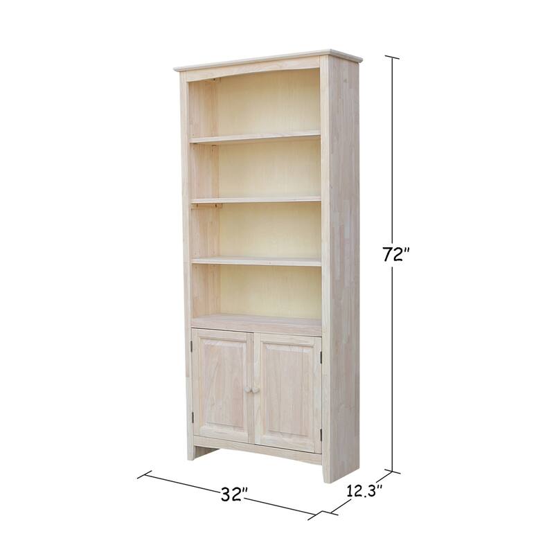 72-inch Shaker Bookcase