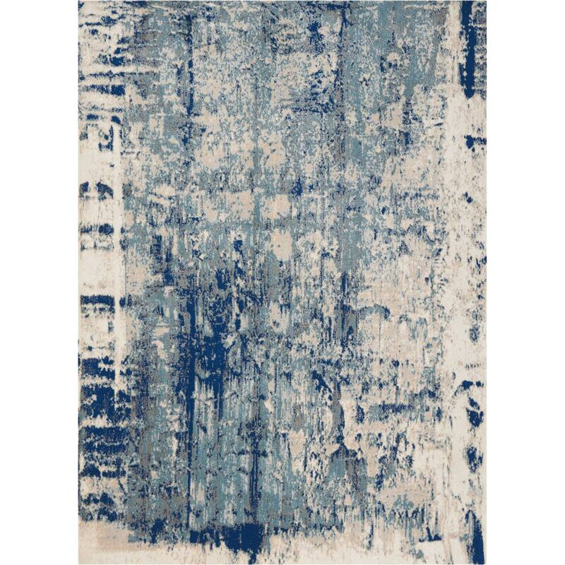 Gabe Power Loomed Abstract Modern Stain Resistant Area Rug By HomeRoots - 70' X '46' X '0.5