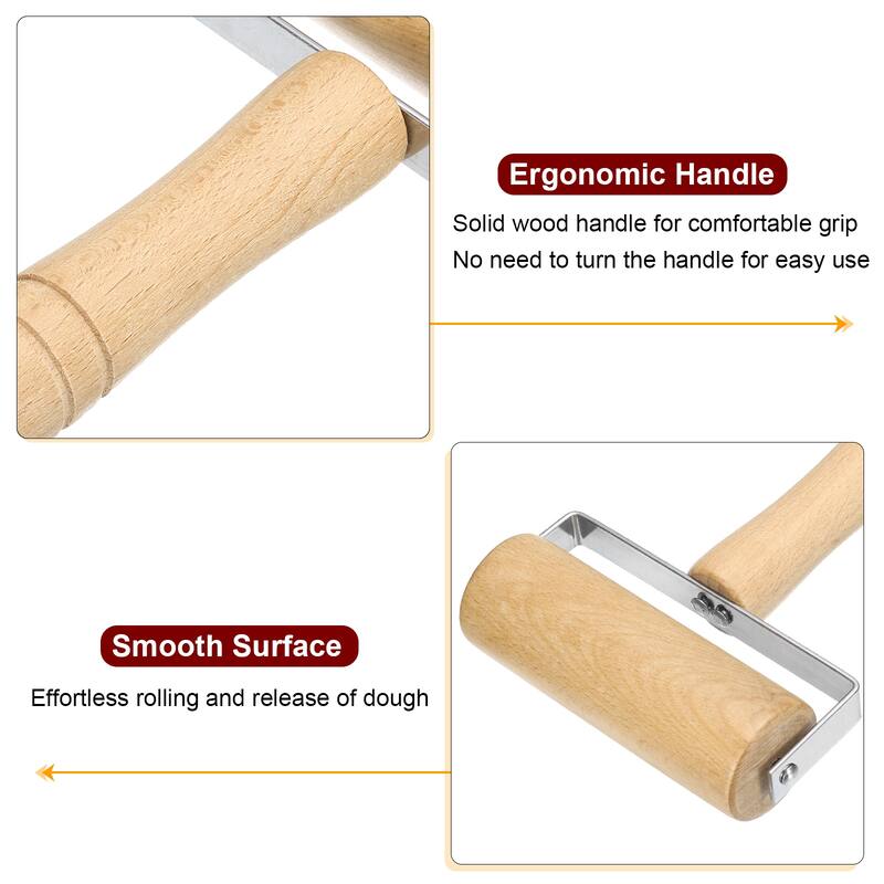 Rolling Pin 6.73" x 1.61" T-Maple, Wood Color - Wood Color