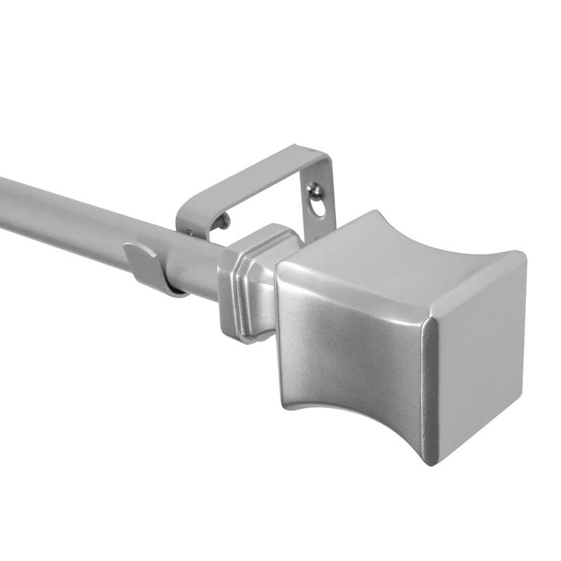 UTOPIA ALLEY Wall Mounted 3/4 Inch Curtain Rod - Curtain Rods For Windows, Adjustable Drapery Rods