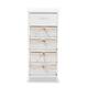 Madelia Modern and Contemporary 1-Drawer Wood Storage Unit-White