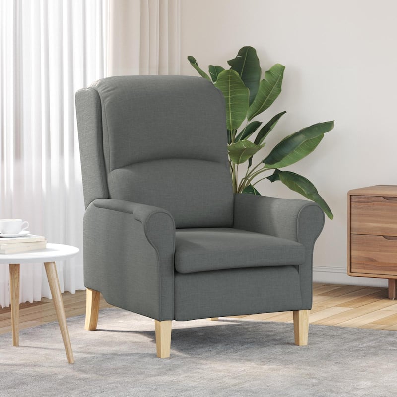 vidaXL Modern Armchair Light/Dark Gray Armchair - 29.9 x 37 x 40.2 - Dark gray