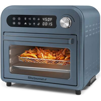 Elite Gourmet Infinite-Use Air Fryer Oven, Slate Blue EAF1010DBG