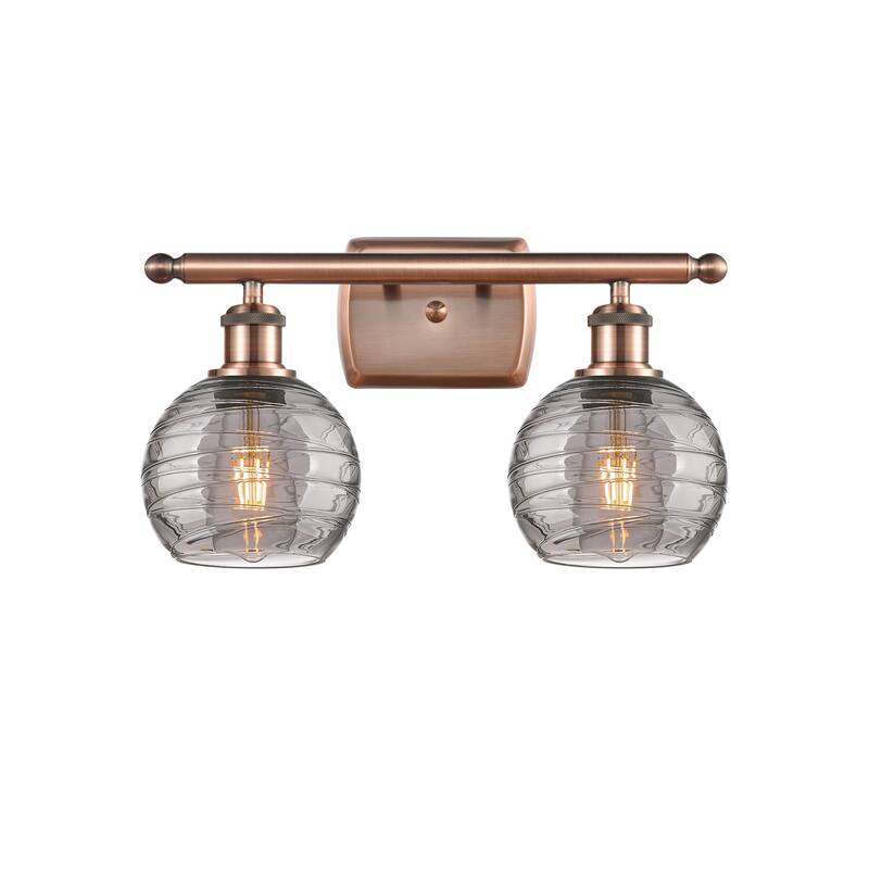 Innovations Lighting 516-2W-10-16 Athens Deco Swirl Vanity Athens Deco