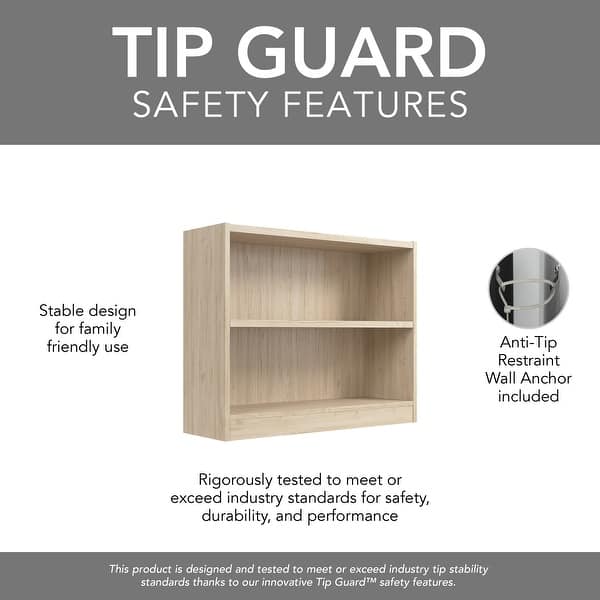 Universal Small 2 Shelf Bookcase by Bush Furniture