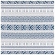 preview thumbnail 14 of 53, SAFAVIEH Augustine Serap Contemporary Cotton Rug 6'4" Square - Navy/Creme - Square