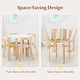 preview thumbnail 29 of 28, Gymax 5-Piece Kids Wooden Curved Back Activity Table & Chair Set w/Toy