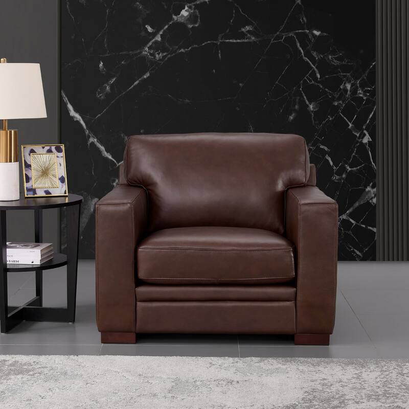 Hydeline Dillon Top Grain Leather Armchair - Chair