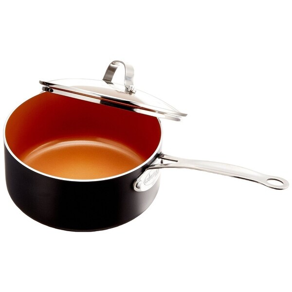 Gotham Steel Ceramic and Titanium Nonstick 3-Quart Pot with Lid