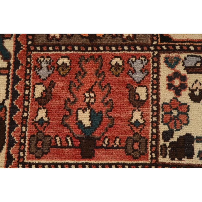 Garden Design Bakhtiari Persian Vintage Area Rug Handmade Wool Carpet - 5'0"x 9'0"