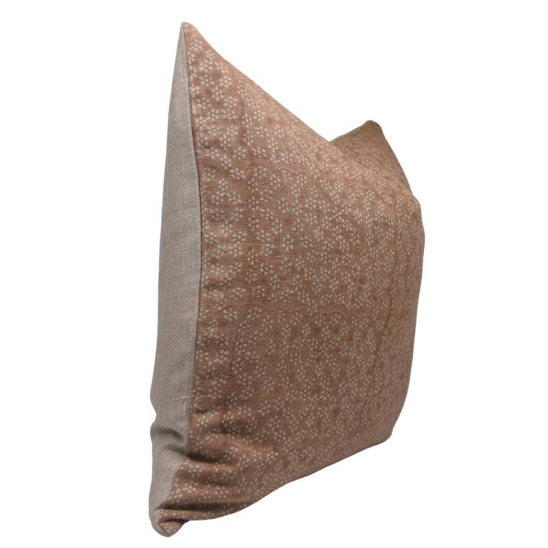 Linen Decorative Block print pillow Cover - Ola Vrishti