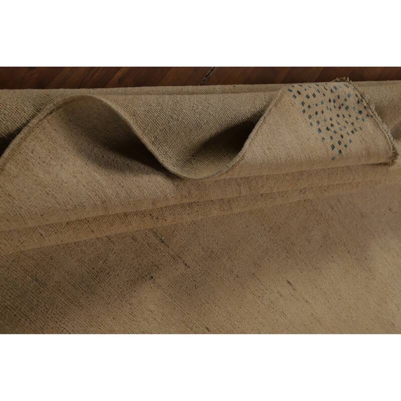 Solid Gabbeh Oriental Area Rug Handmade Wool Carpet - 8'2" x 9'11"