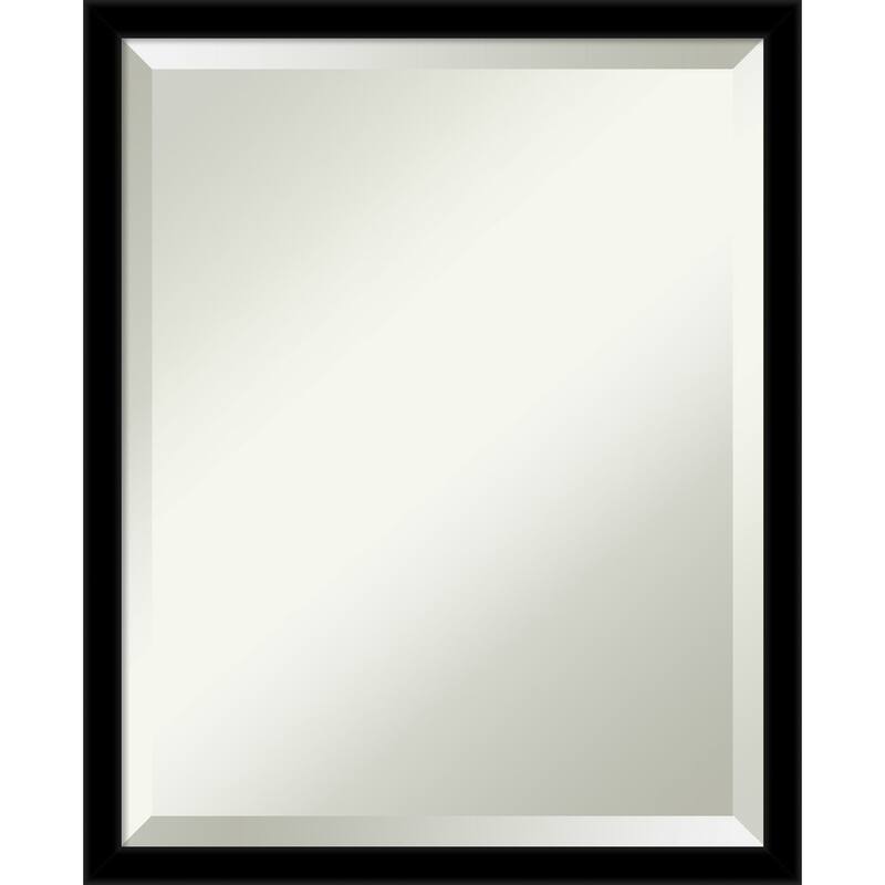 Beveled Wall Mirror - Jet Black Frame