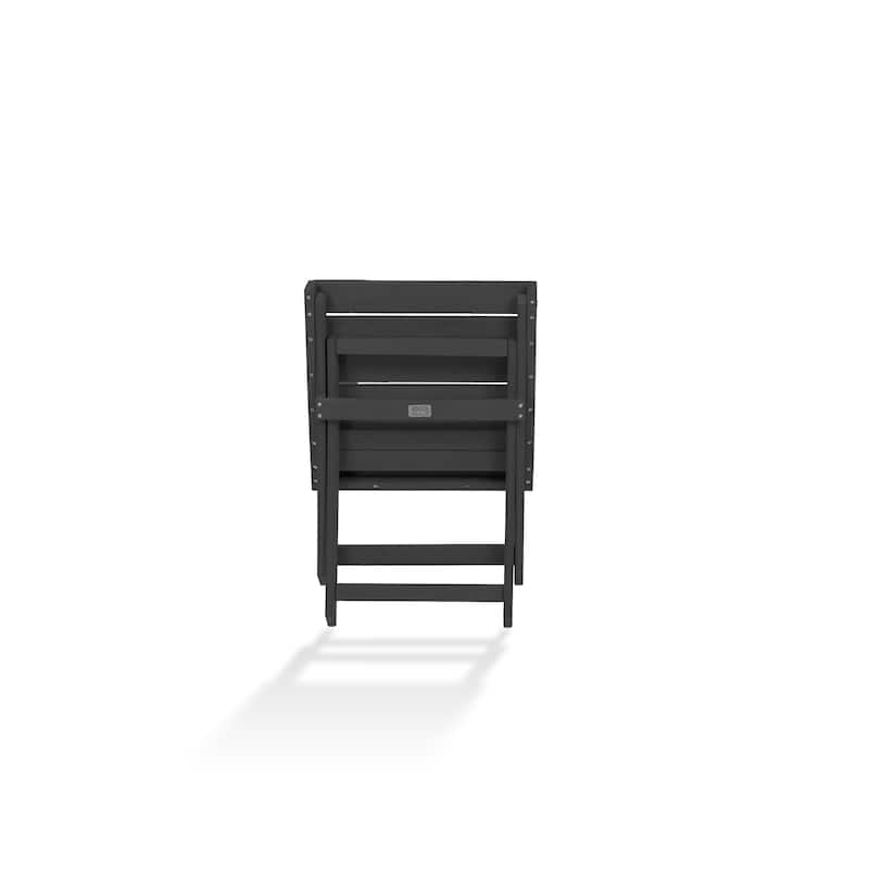 Santorini Fully Assembled All-Weather Recycled HDPE Outdoor Folding Side Table