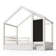 preview thumbnail 16 of 18, Twin Size House-Themed Bed with Blackboard Feature and Multiple Storage Drawers, Adjustable Assembly Options