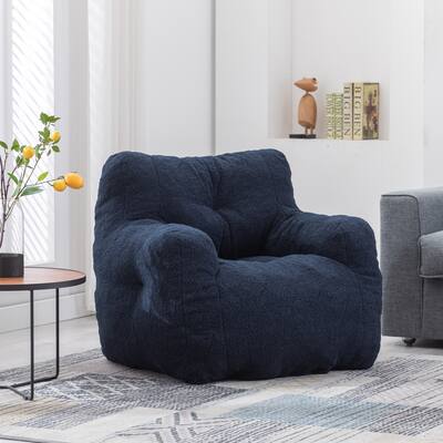 Soft Velvet Fabric Bean Bag Chair Filled With Memory Sponge
