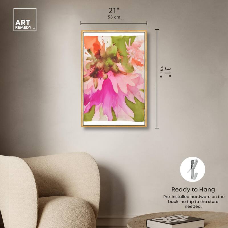 Vibrant Fluidity Floral I Canvas by Art Remedy