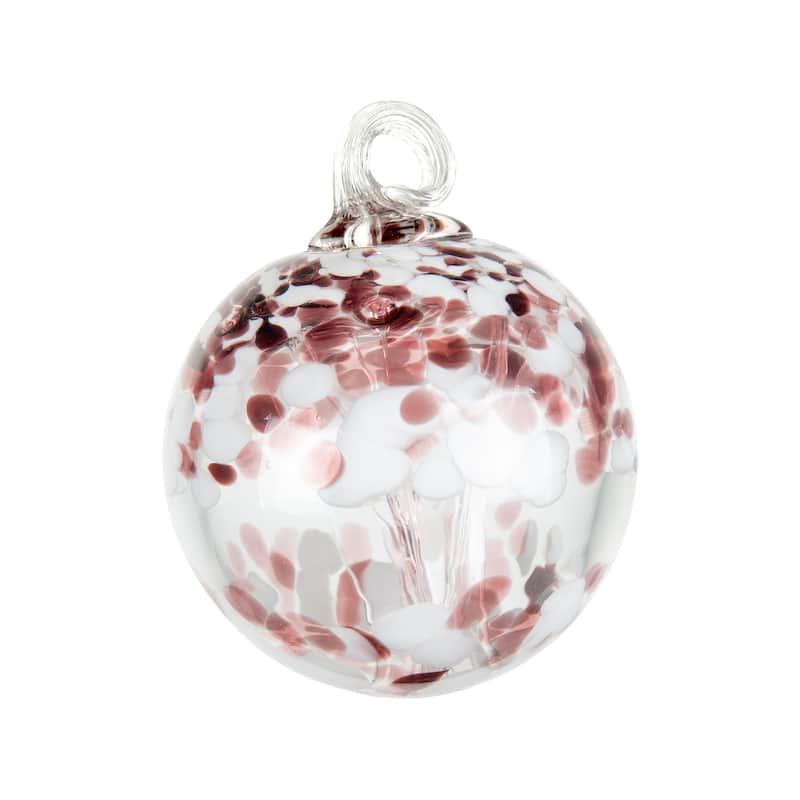 Tree Of Life 4In Enchanted Hand Blown Glass Ball With Stand