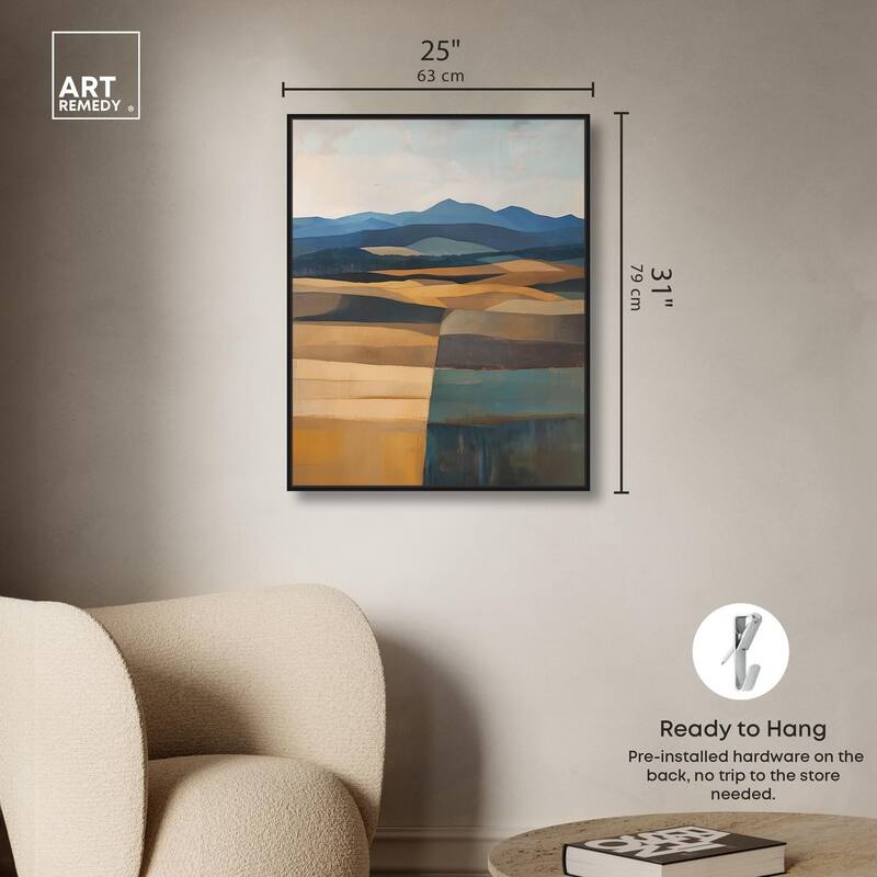 Clash of Shades Canvas by Art Remedy