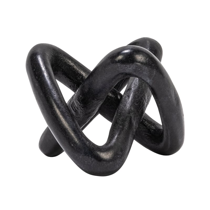 Decorative Marble Link Knot - 3.5"L x 3.5"W x 3.5"H