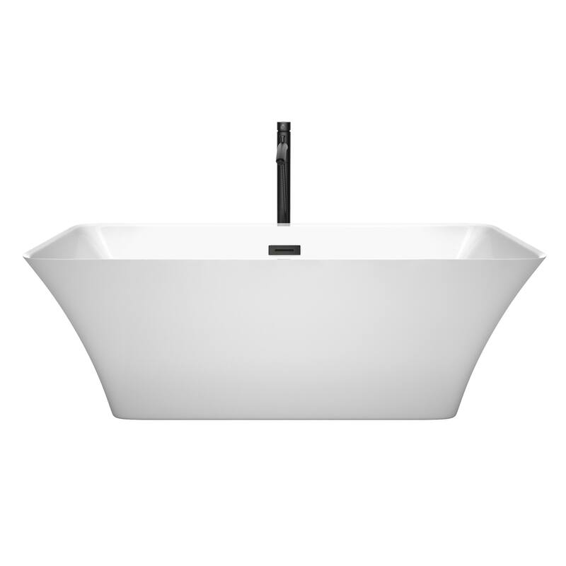 Wyndham Collection Tiffany 67" Freestanding Soaking Tub with Tub