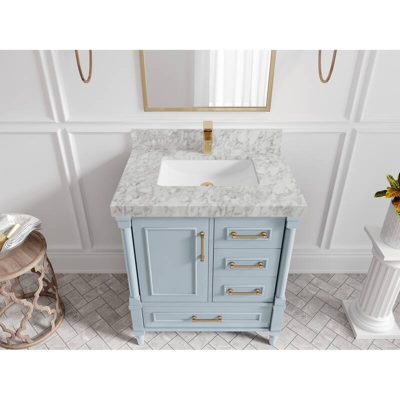Willow Collections 30 in. W x 22 in. D Aberdeen Single Sink Bathroom Vanity with Countertop