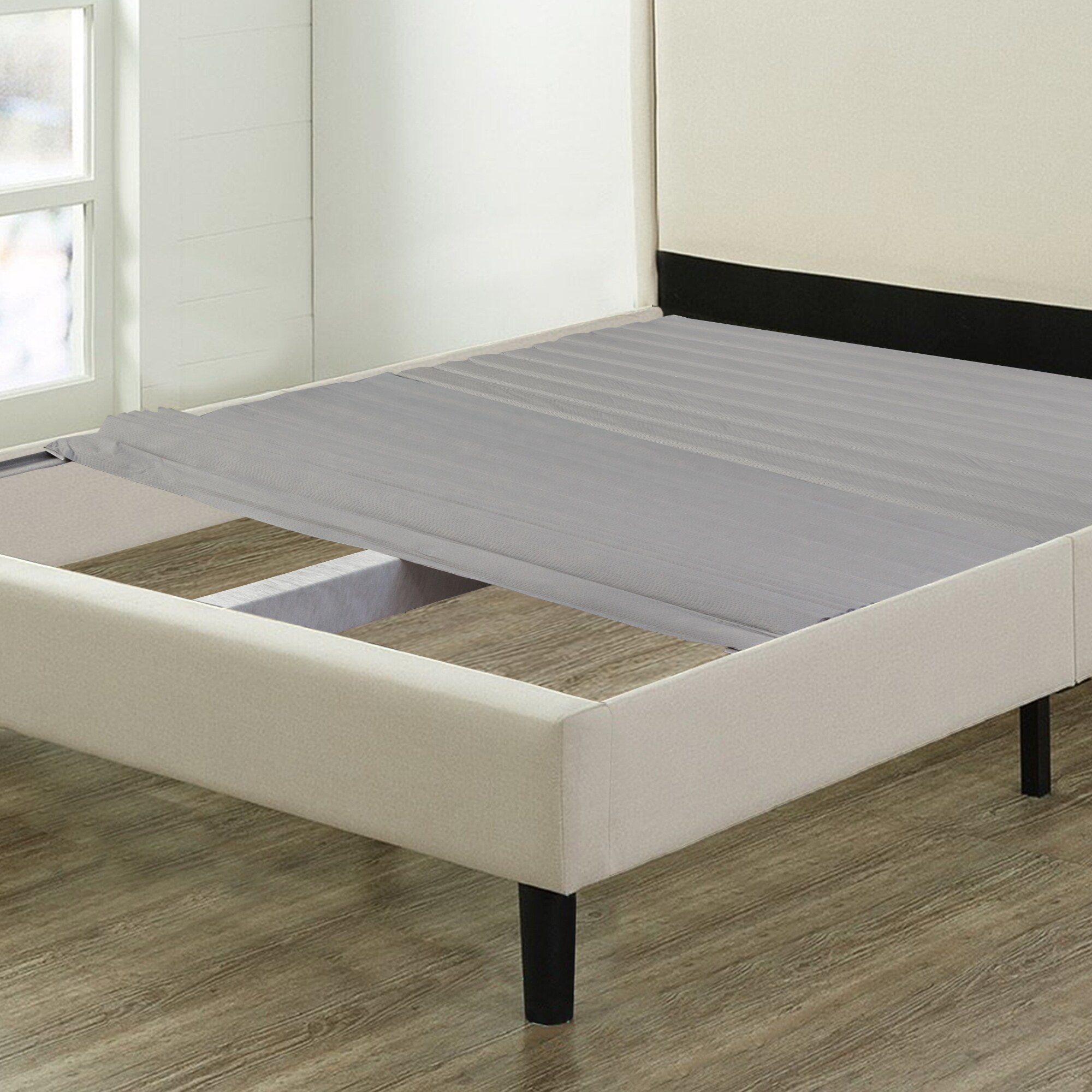 Onetan 0 75 Inch Heavy Duty Mattress Support Wooden Slats Bunkie Board With Cover Overstock 25445103