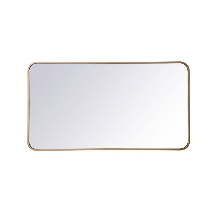 Elegant Lighting MR802240 Evermore 40" W x 22" H Contemporary - Brass