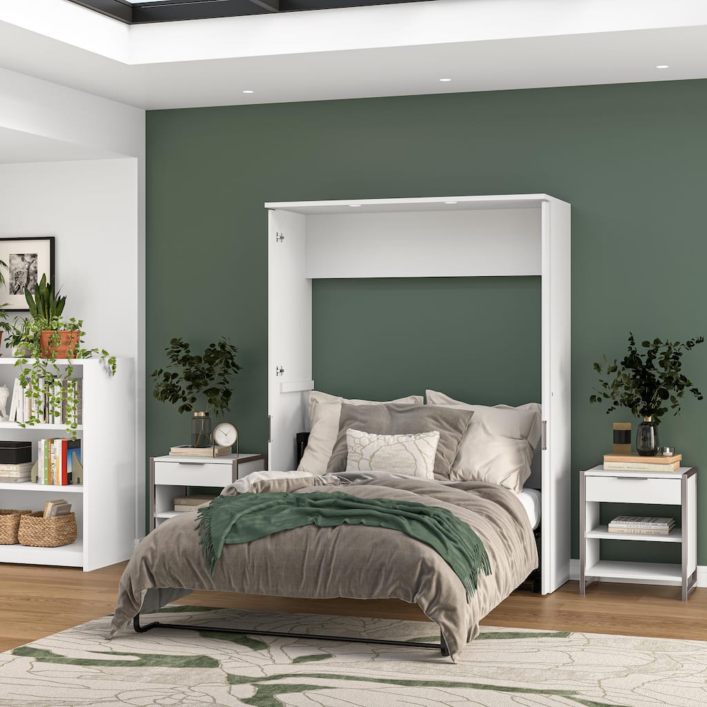 Lumina 61W Full Murphy Bed with Desk by Bestar