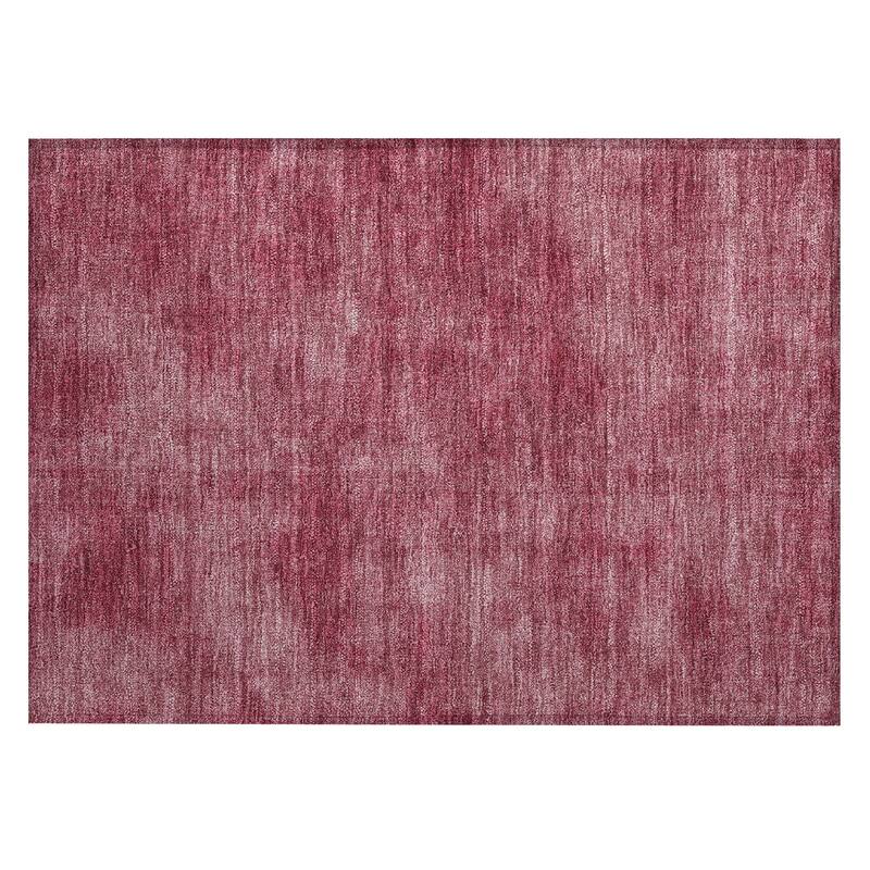 Machine Washable Indoor/ Outdoor Simple Solid Chantille Rug