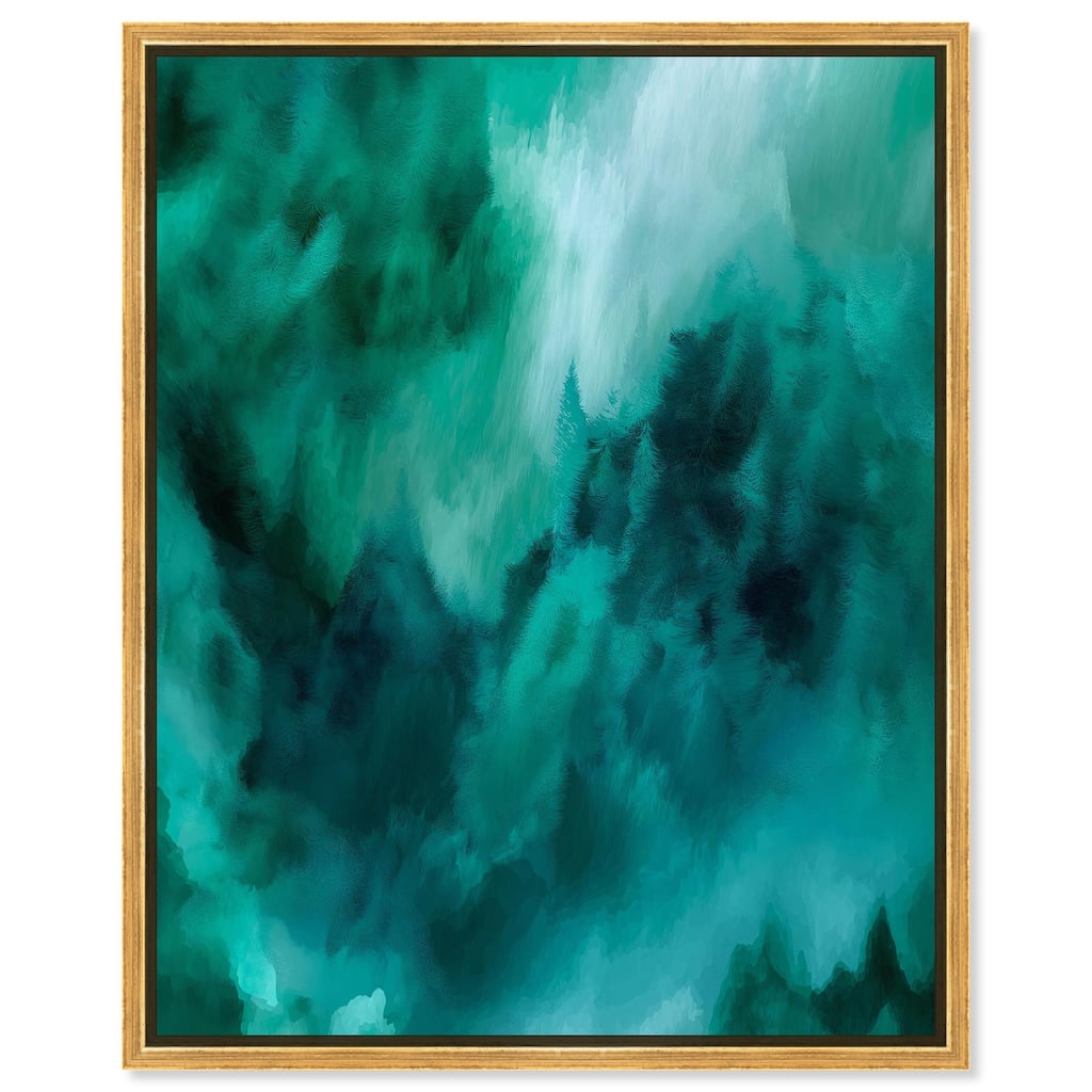 Textured Teal I Canvas by Art Remedy