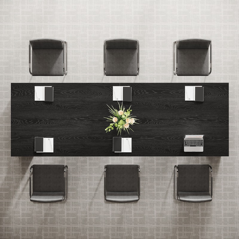7 ft Modern Rectangle Conference Table for 6 to 8 People - 86.6" L x 27.6" W x 29.5" H