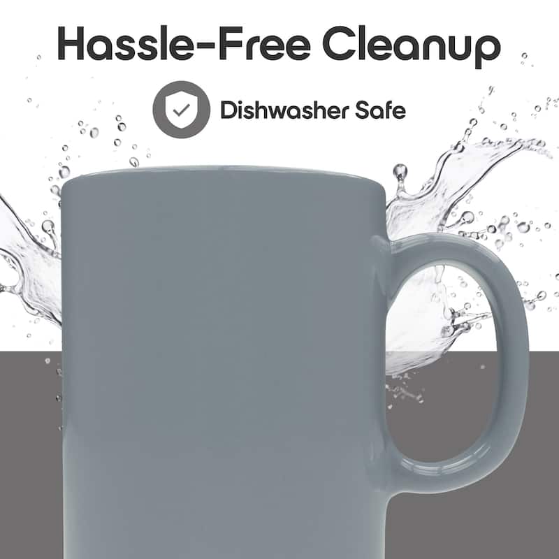 Omniware Teaz Cafe 11 oz Classic Mug - 3" D x 3.75" H