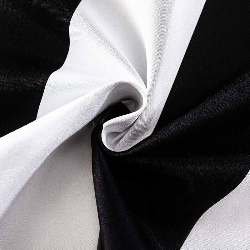 DriftAway Ryder Stripe Pattern 100 Percent Blackout Thermal Insulated Window Curtain