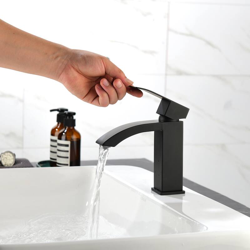 Single Handle Deck Mount Bathroom Faucet