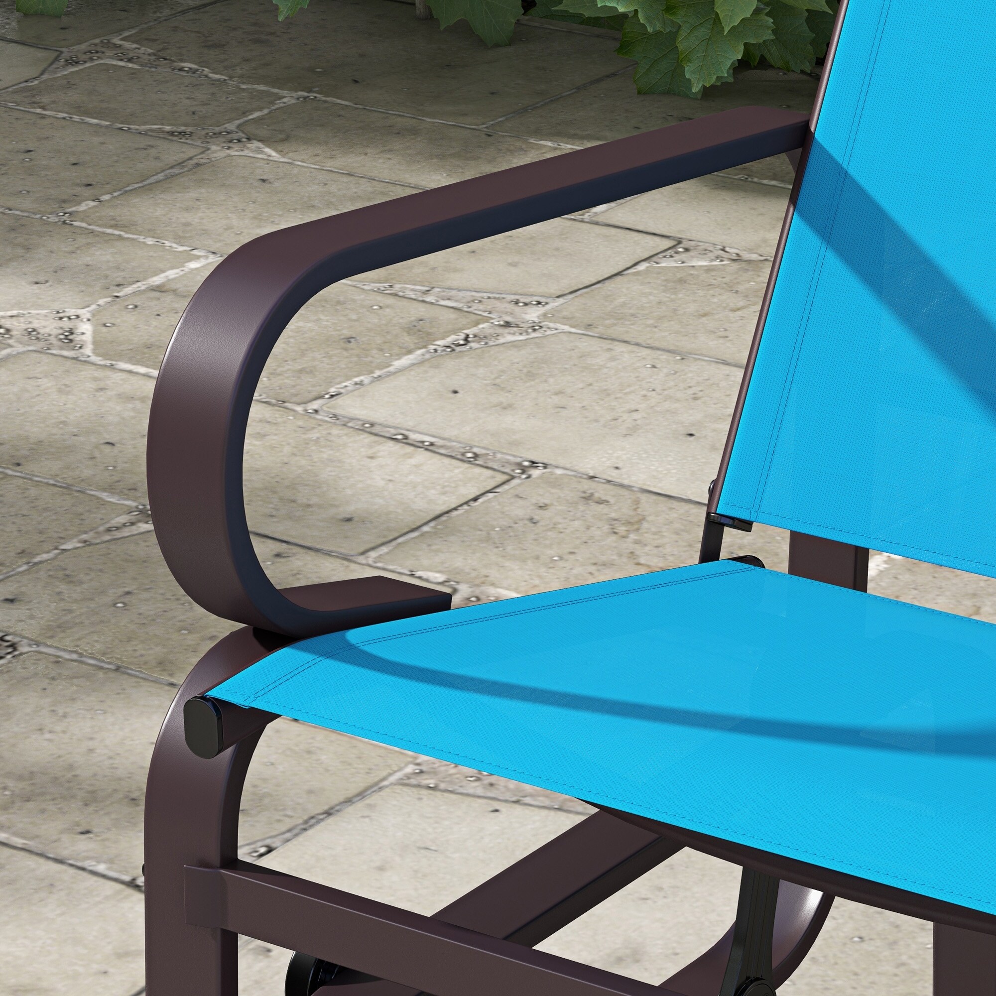 Outsunny Outdoor Glider Chair, Gliders for Outside Patio