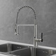 preview thumbnail 7 of 12, Touchless Matte Black Pull Down Kitchen Faucet with Accessories Brushed Nickle