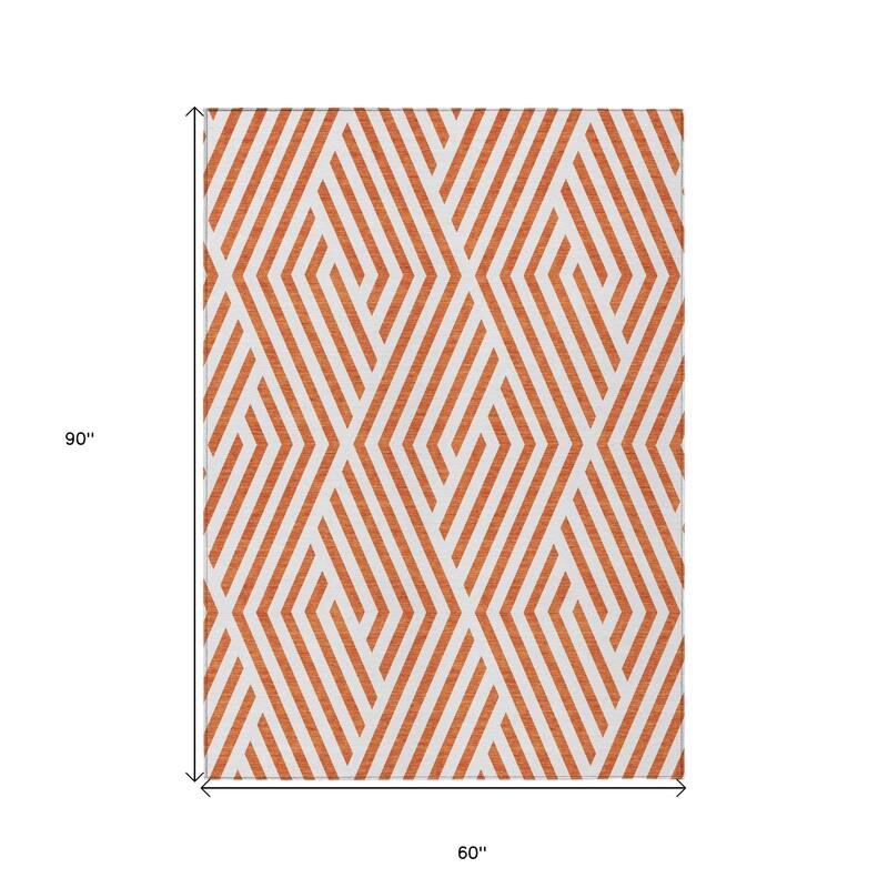 Mave Abstract Shapes Weather Resistant Classic Meets Modern Outdoor Rug