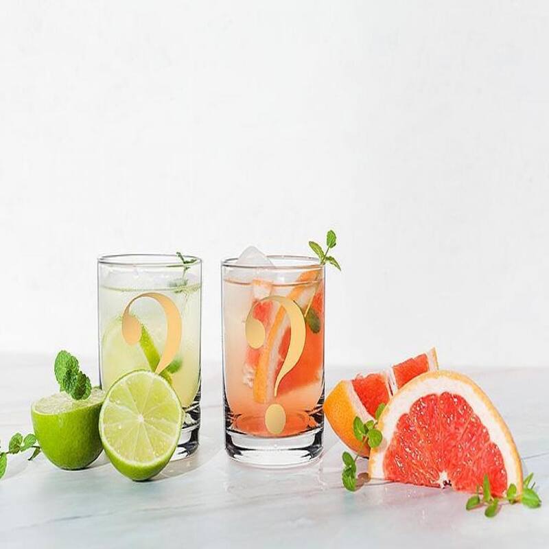 Question Mark Tumbler Glass