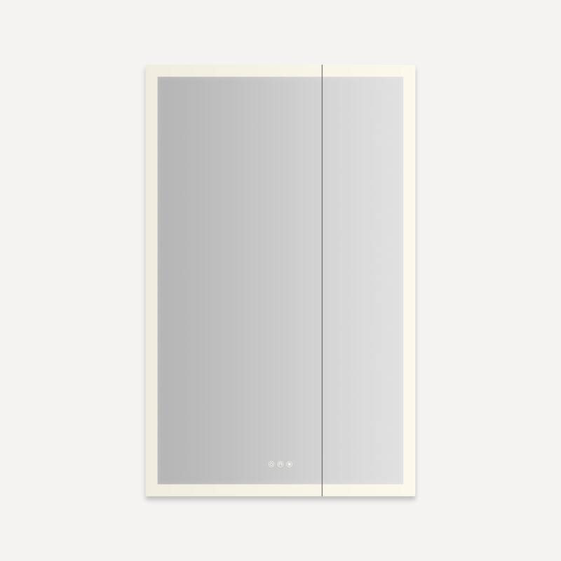 Robern AR3048D4FP2LP AiO Reserve 29-1/4" x 48" Lighted Frameless - Mirror - Mirrored Finish