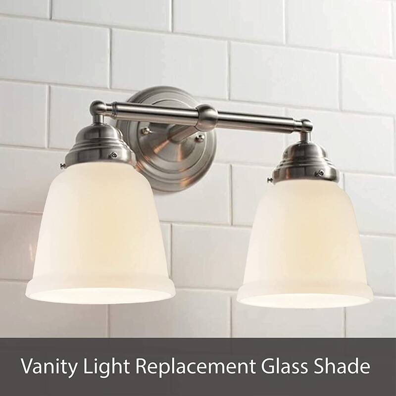 Aspen Creative Ceiling Fan Glass Shade. Frosted Finish. 5-3/8" Height x 4-3/4" Diameter. 2-1/8" Fitter Size